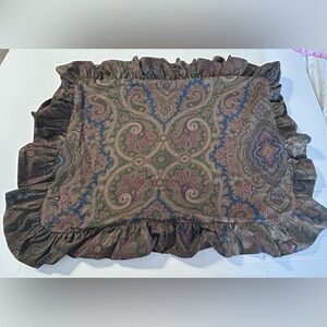 NWOT Vintage Ralph Lauren Elizabeth Paisley standard pillow shams set of 2 NT14